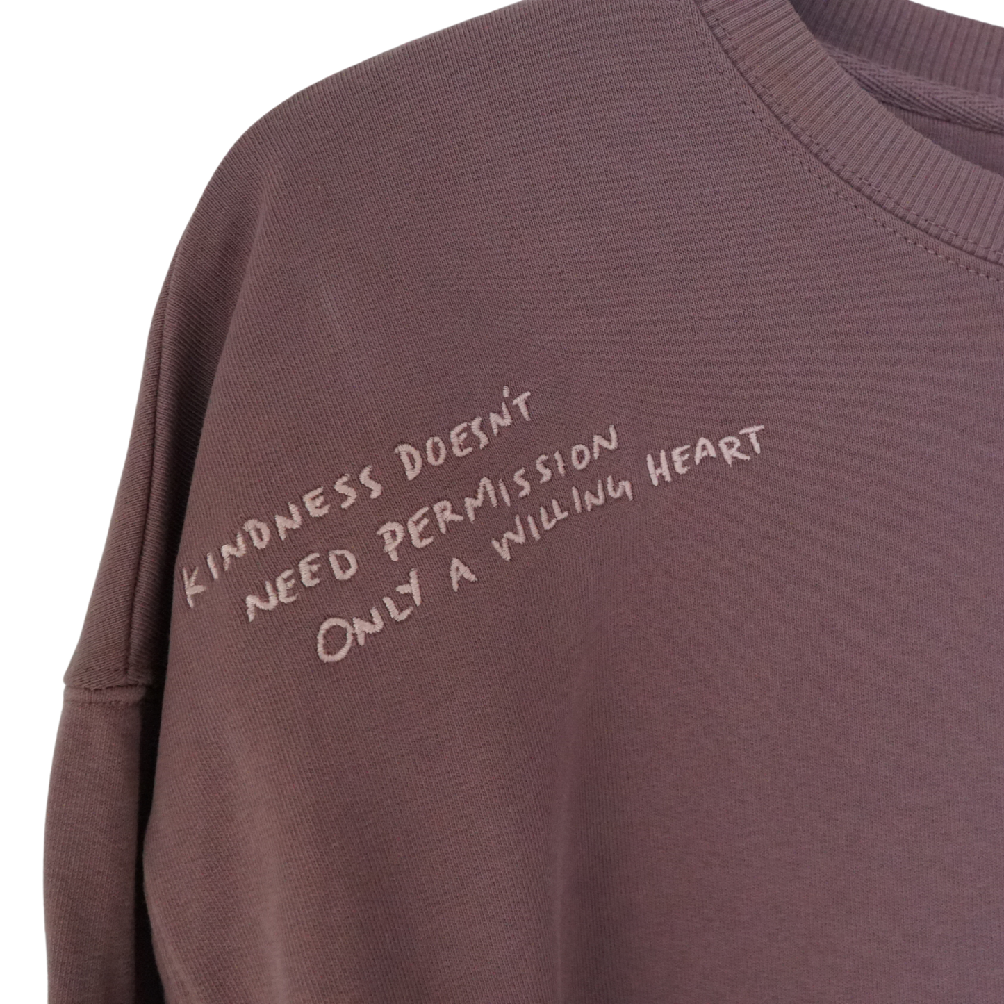OVERSIZED 'WILLING HEART' CREWNECK