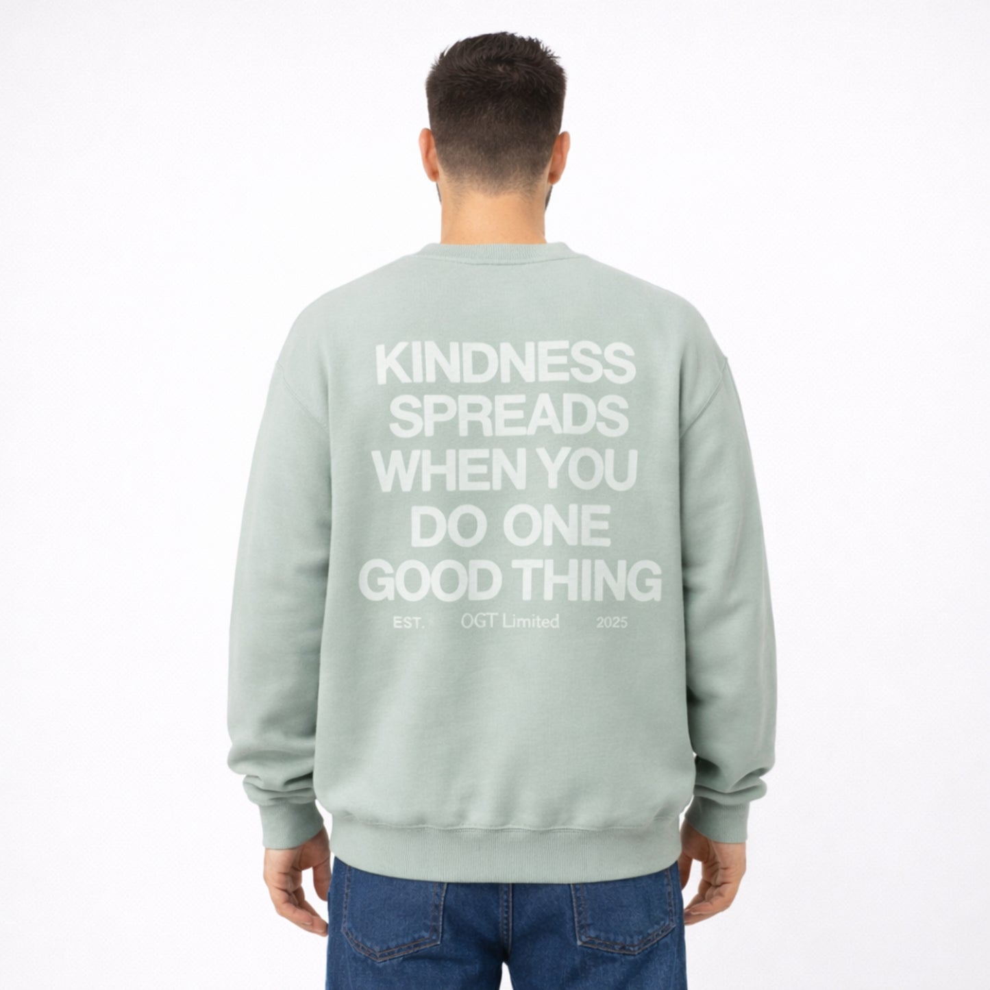 OVERSIZED 'KINDNESS SPREADS' CREWNECK