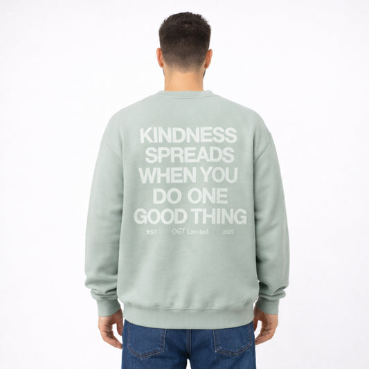 OVERSIZED 'KINDNESS SPREADS' CREWNECK